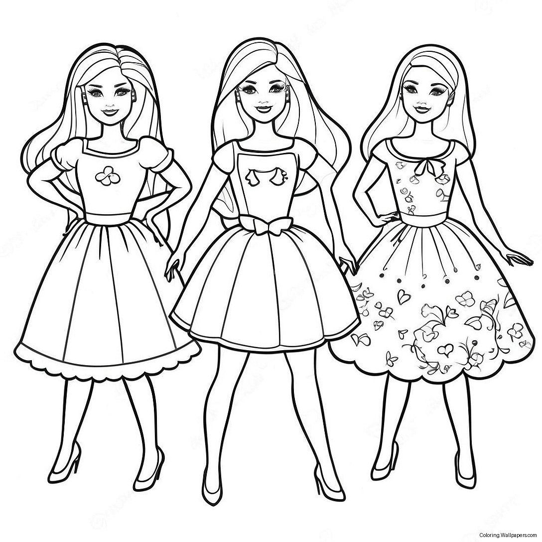 Barbie And Her Sisters Coloring Page 56827