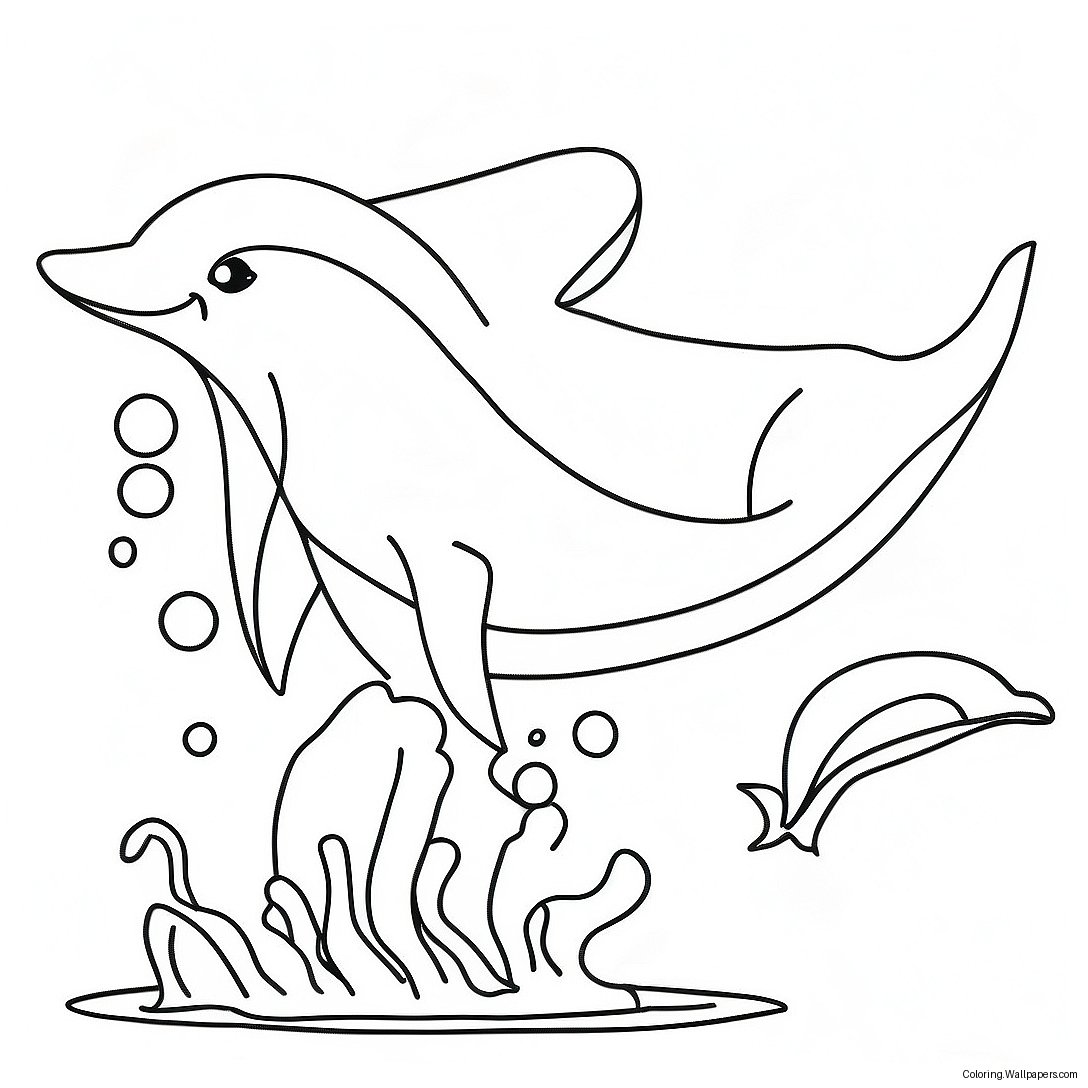 Barbie Dolphin Adventure Coloring Page 45245