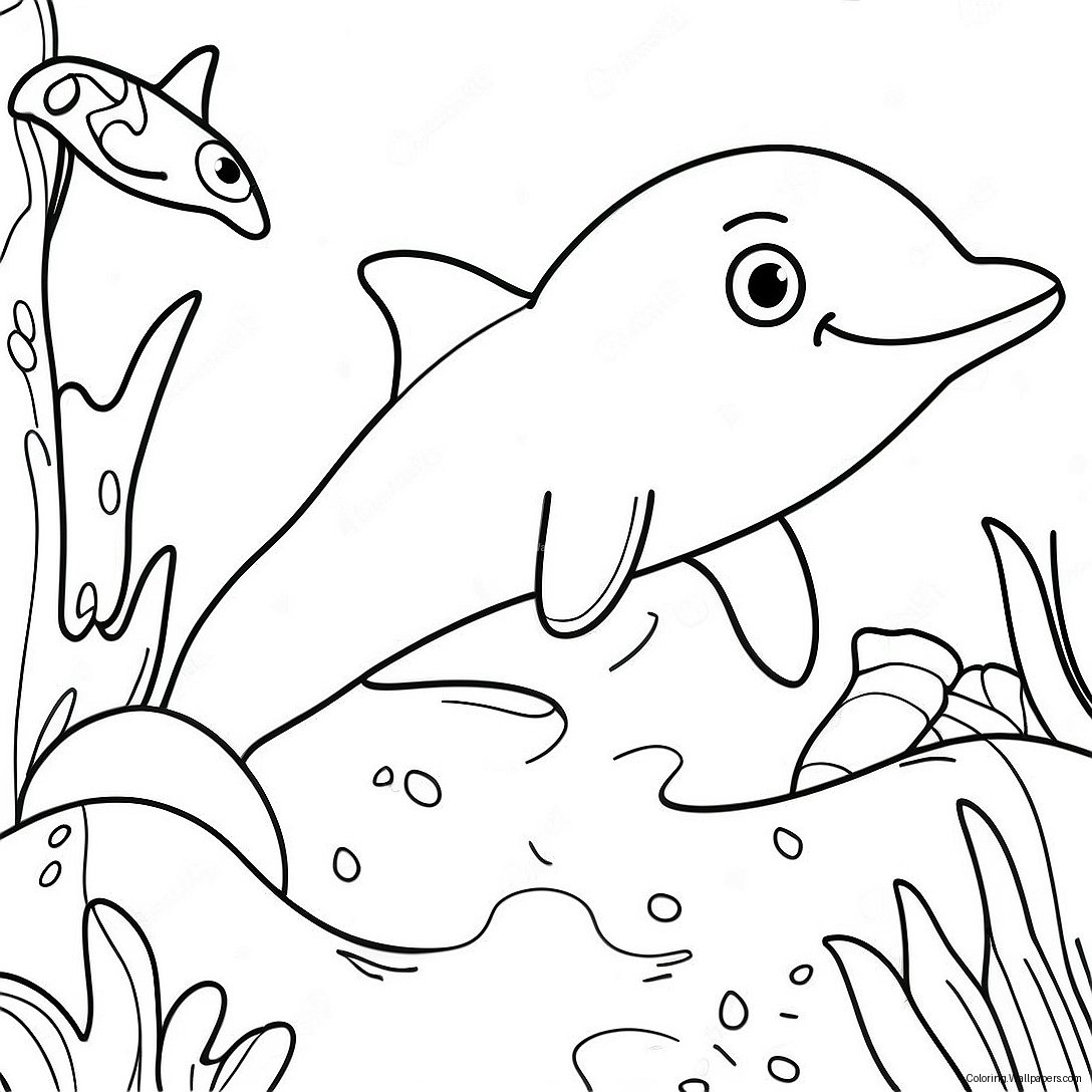 Barbie Dolphin Adventure Coloring Page 45248