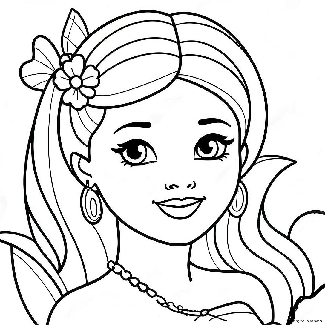 Barbie Fairy Coloring Page 14346