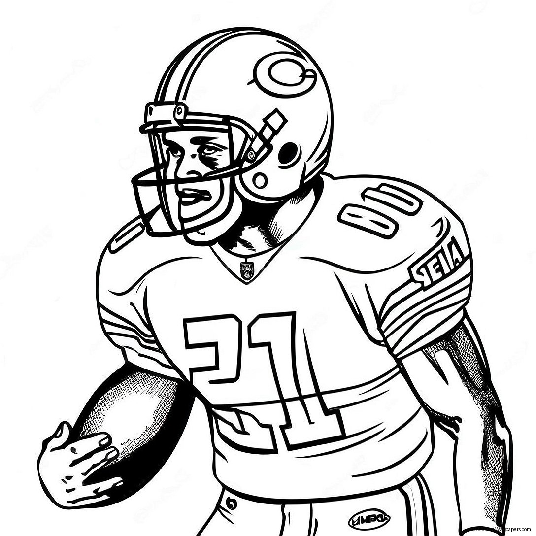 Page À Colorier Barry Sanders 40975