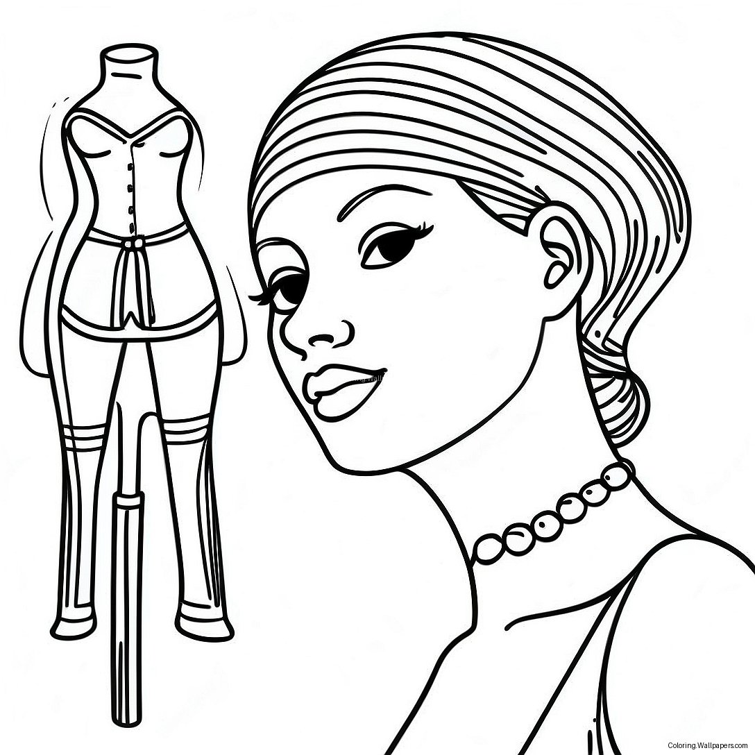 Basic Mannequin Coloring Page 20977