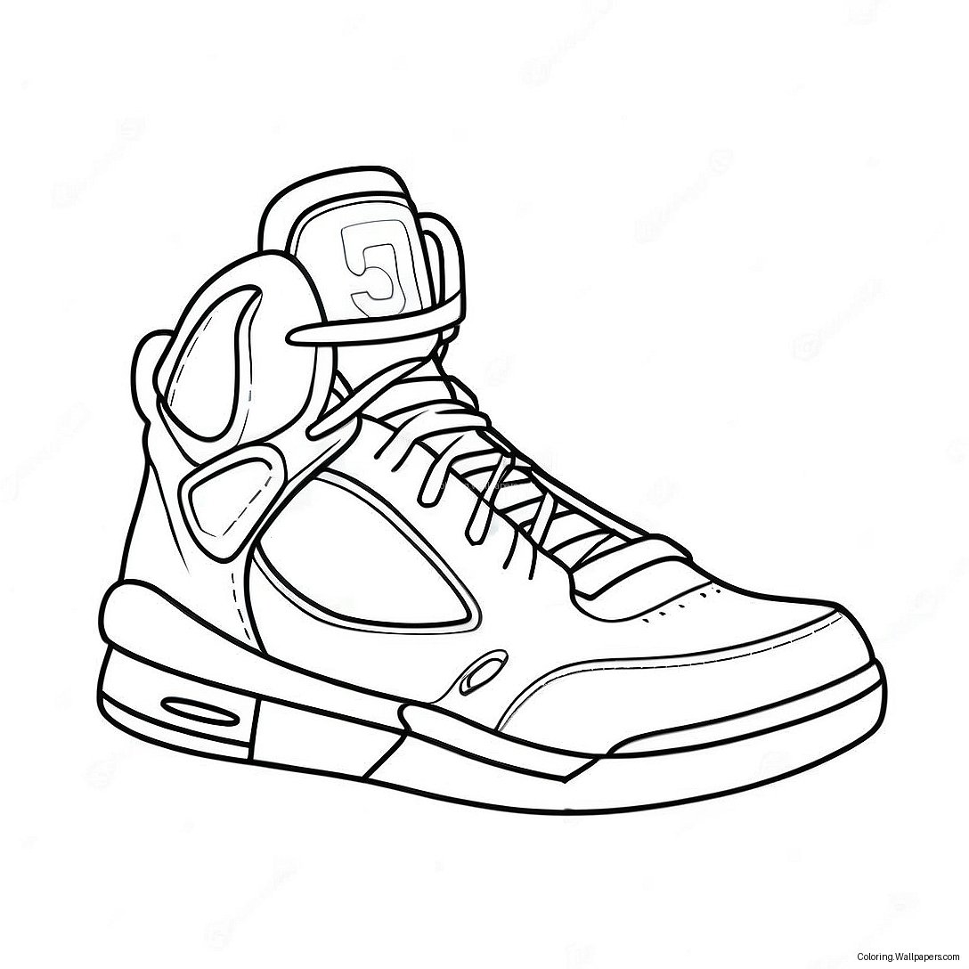 Basketball Shoes Coloring Page 15469