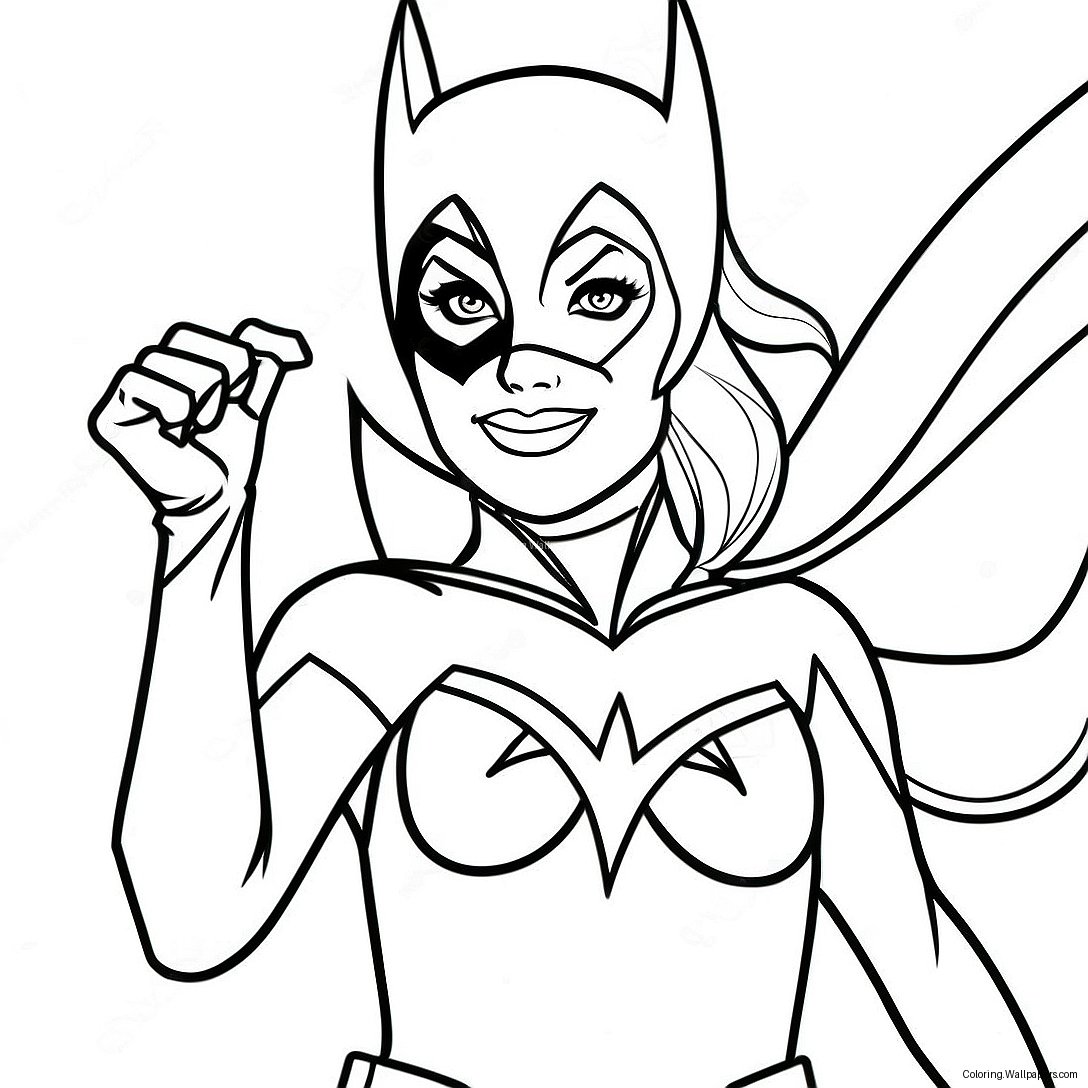 Batgirl Ausmalbild 16576