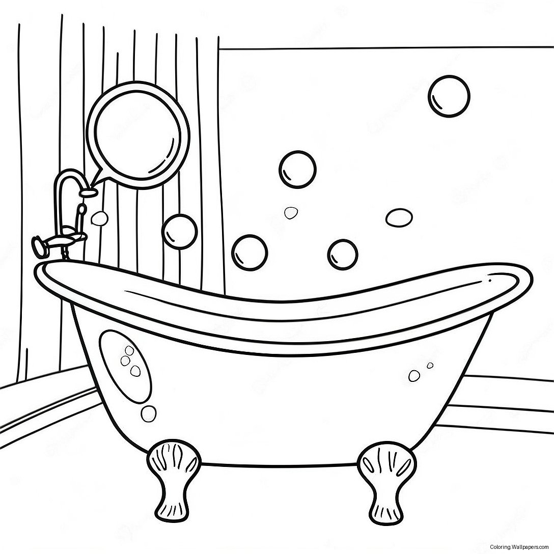 Badewanne Mit Blasen Ausmalbild 47000