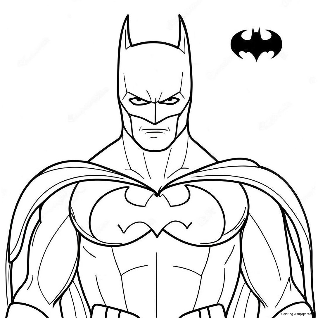 Batman Blant Oss Karakter Fargeleggingsark 31616