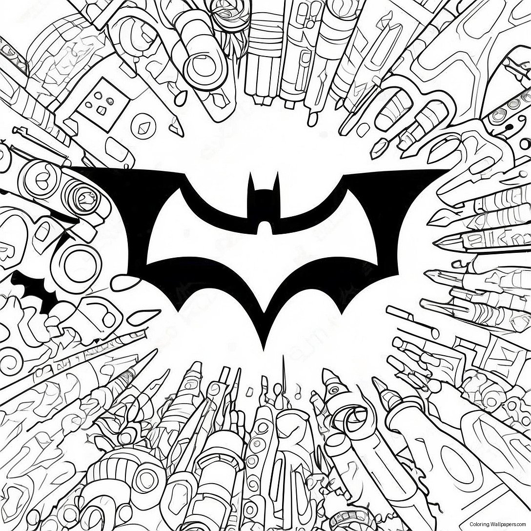 Página Para Colorir Do Logo Do Batman 21650