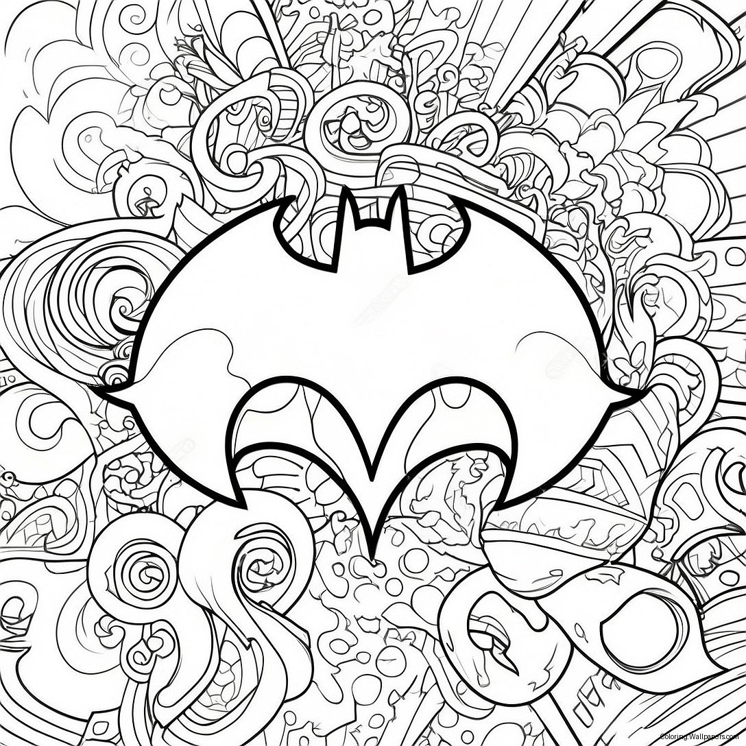 Batman Logo Fargeleggingsark 21651