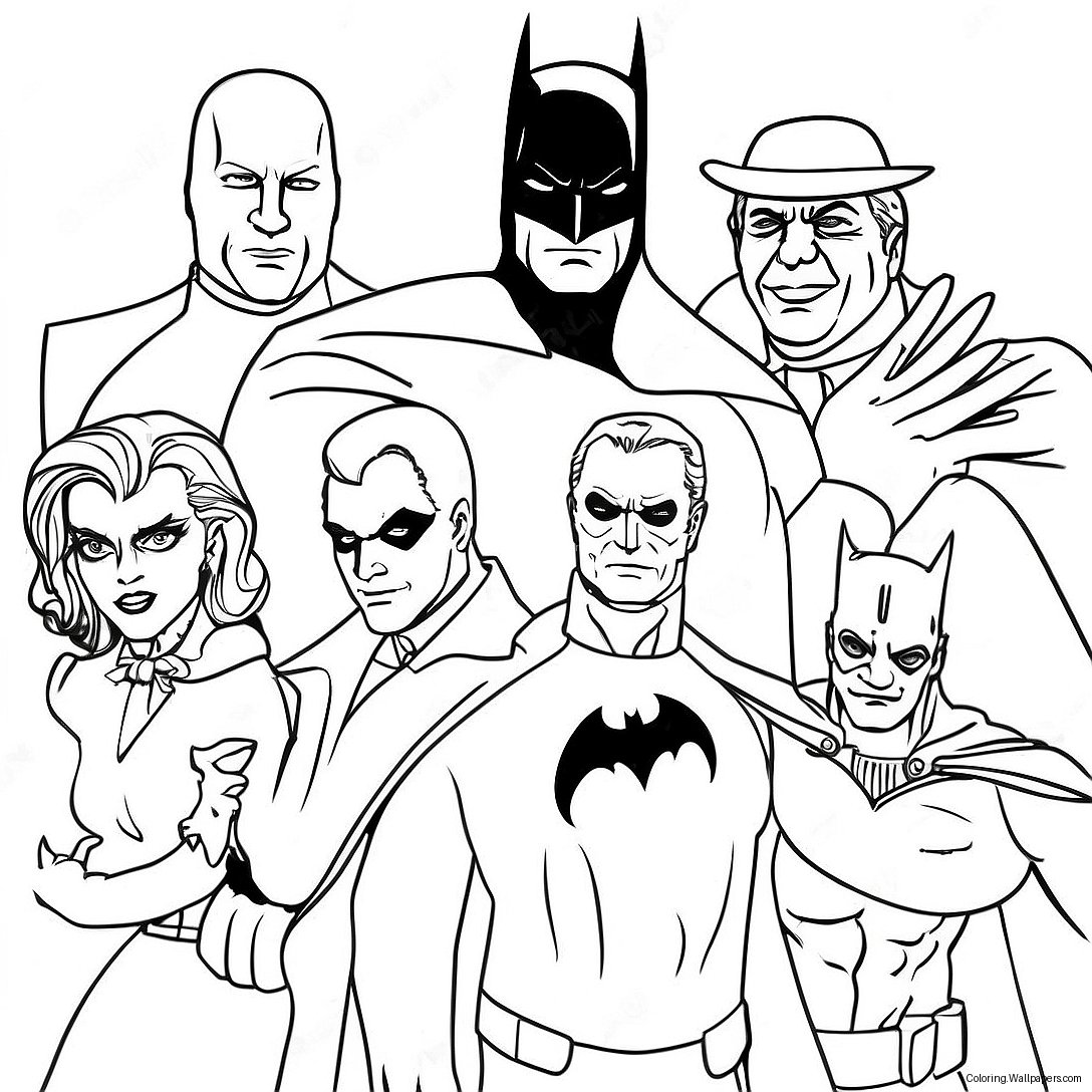 Batman Villains Coloring Page 47054