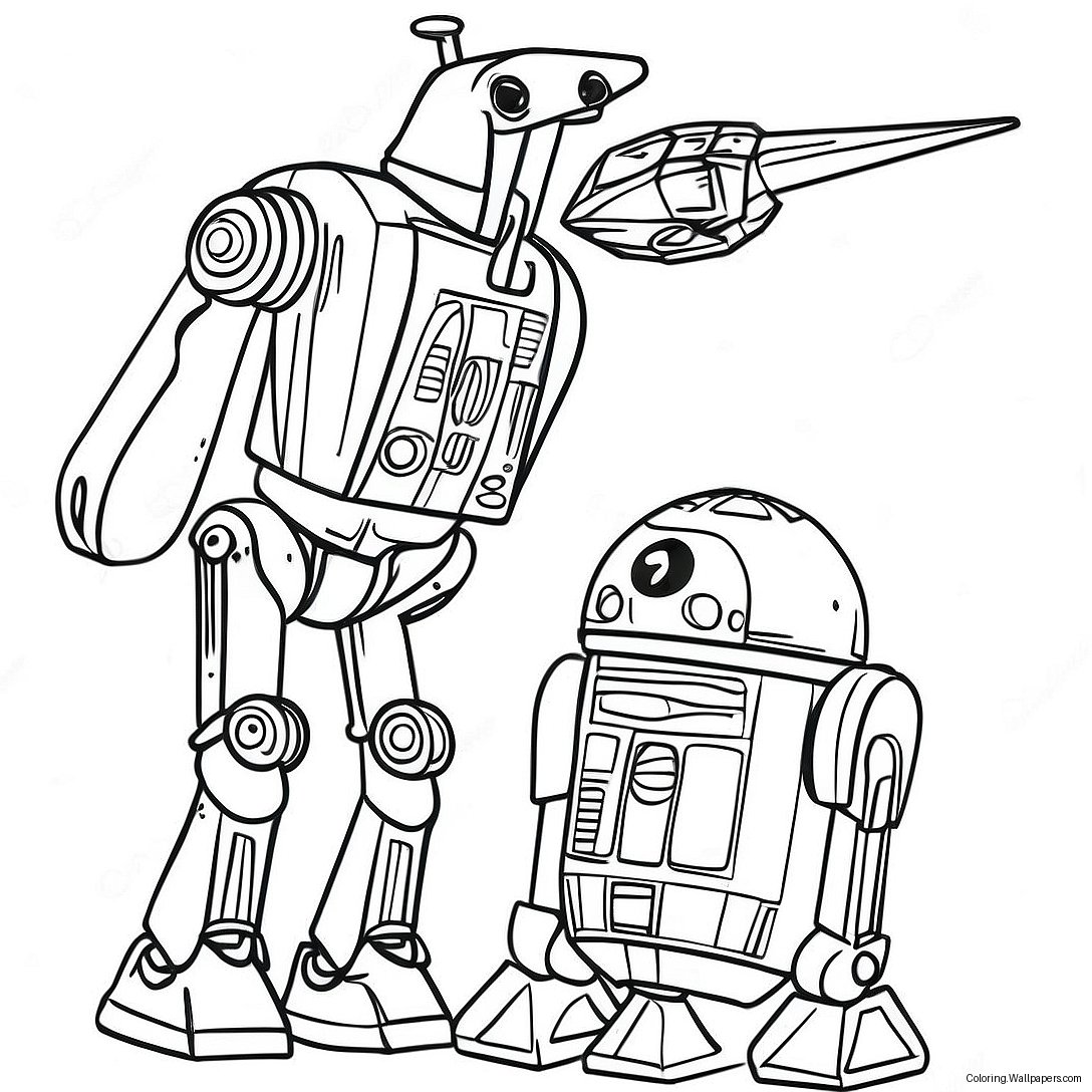 Battle Droid Coloring Page 48212