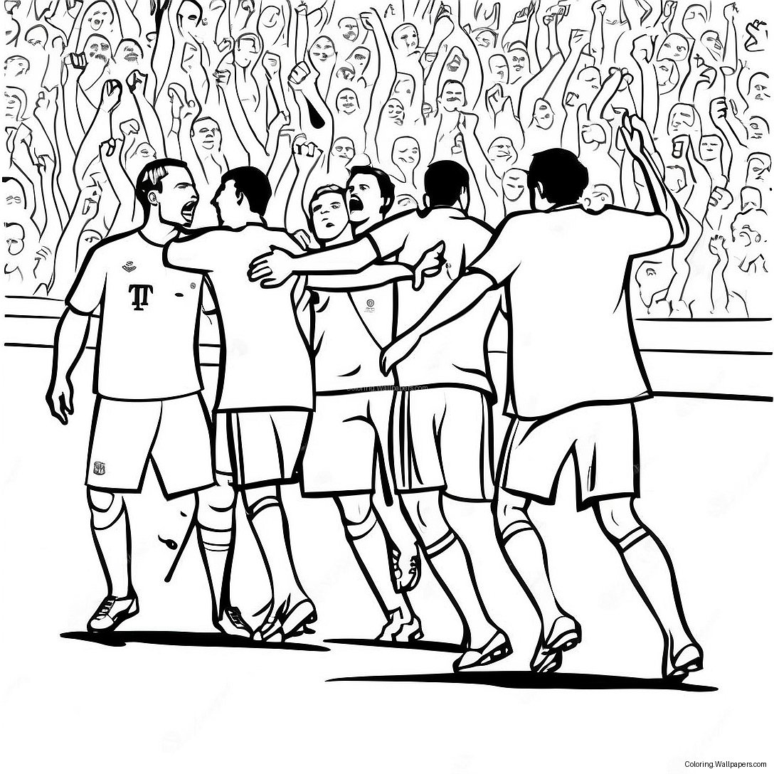 Page À Colorier Des Joueurs Du Bayern Munich En Action 49529