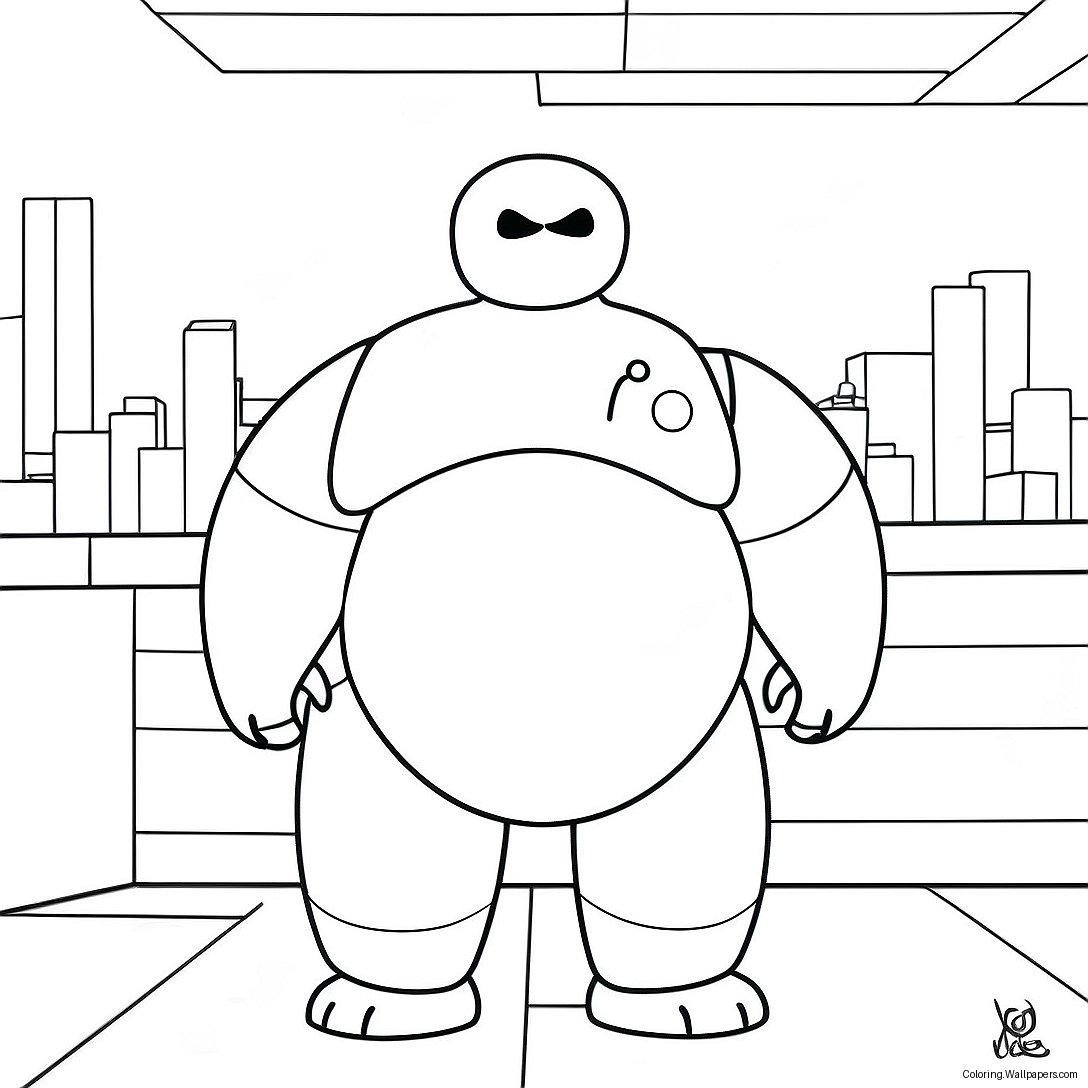 Baymax Coloring Page 23274