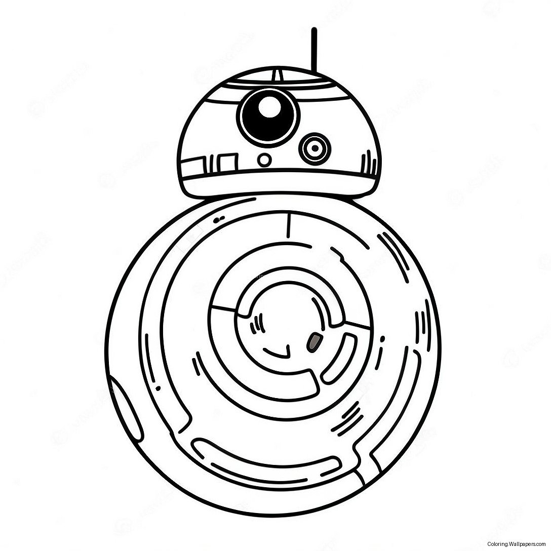 Bb8 In Einem Galaktischen Abenteuer Ausmalbild 27613