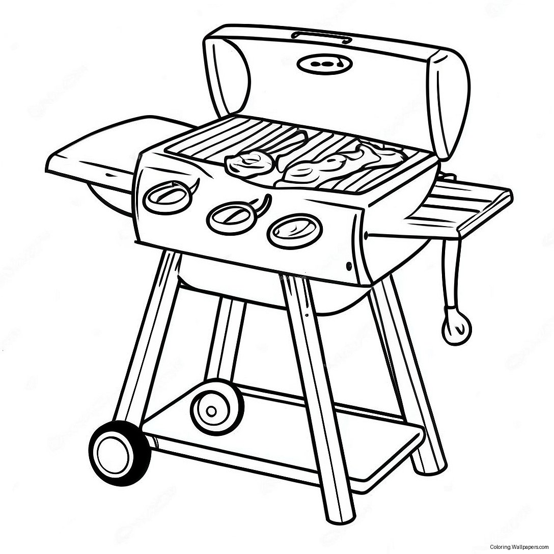 Bbq Grill Coloring Page 20110