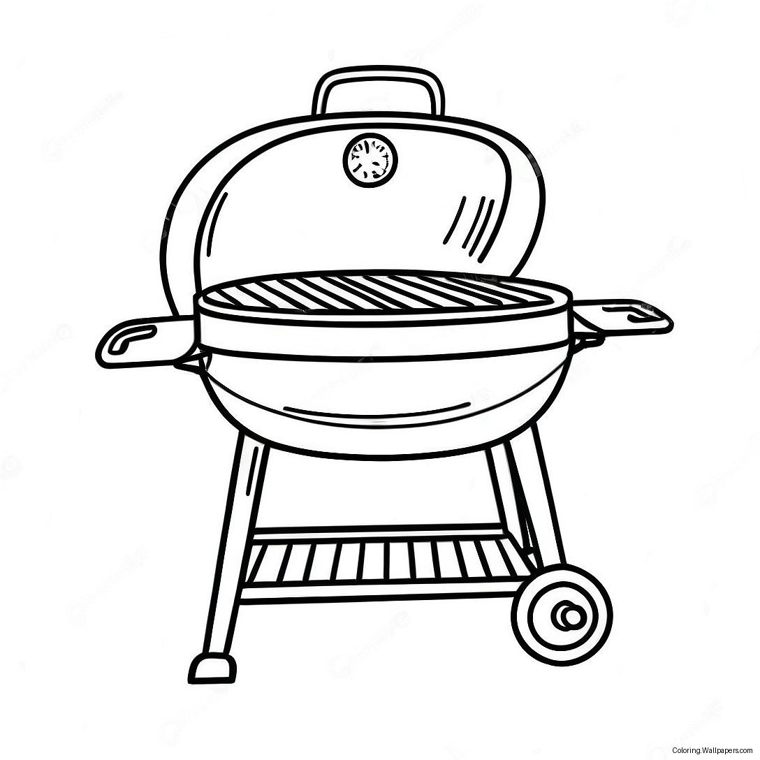 Bbq Grill Coloring Page 20111