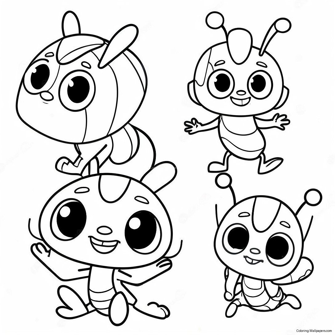 Beat Bugs Characters Coloring Page 50906