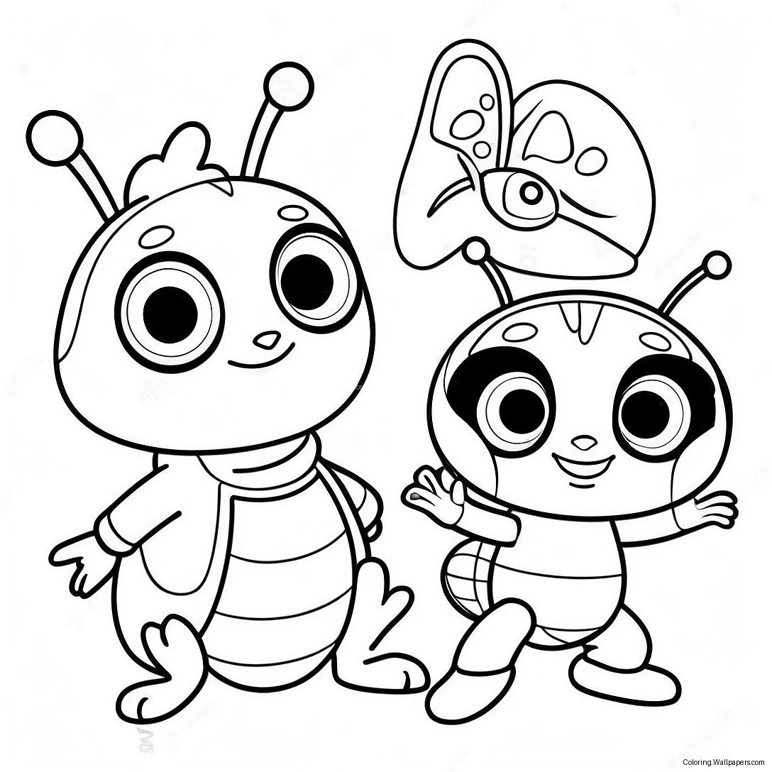 Beat Bugs Characters Coloring Page 50908