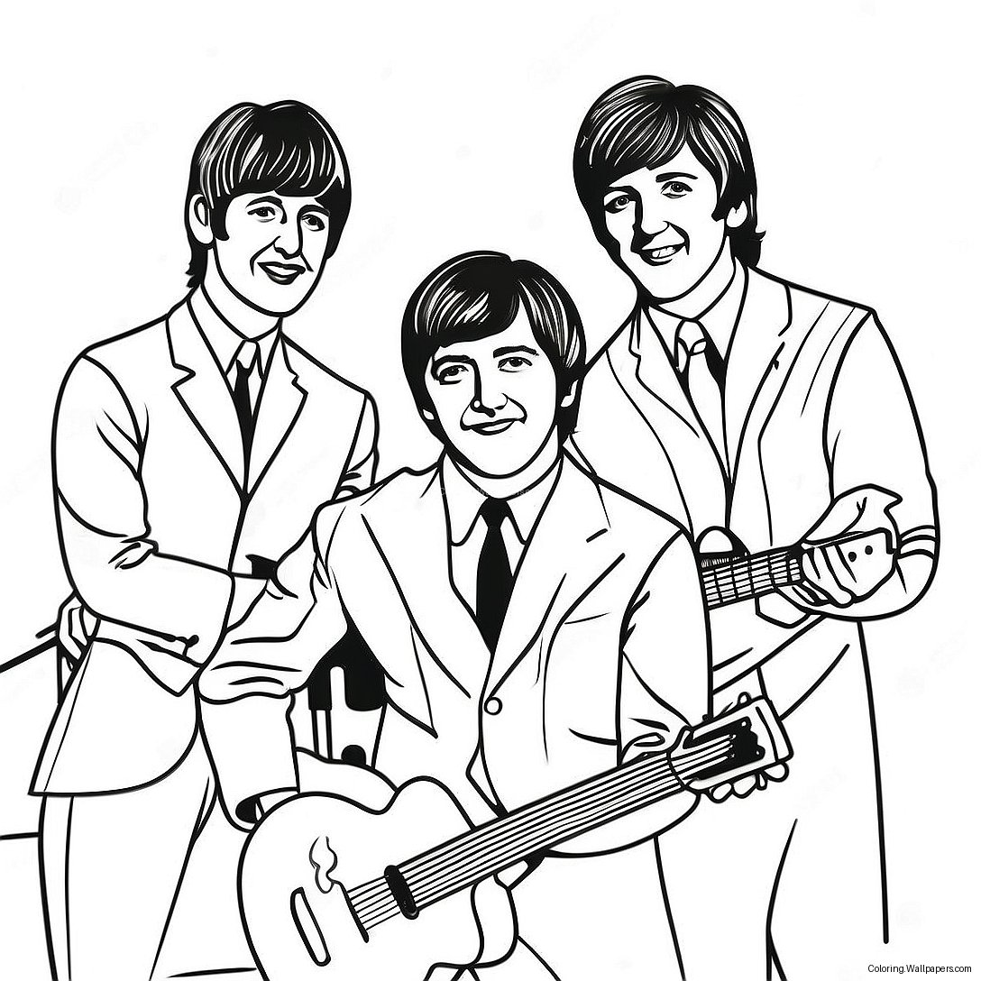 Página Para Colorear De Los Beatles 19561