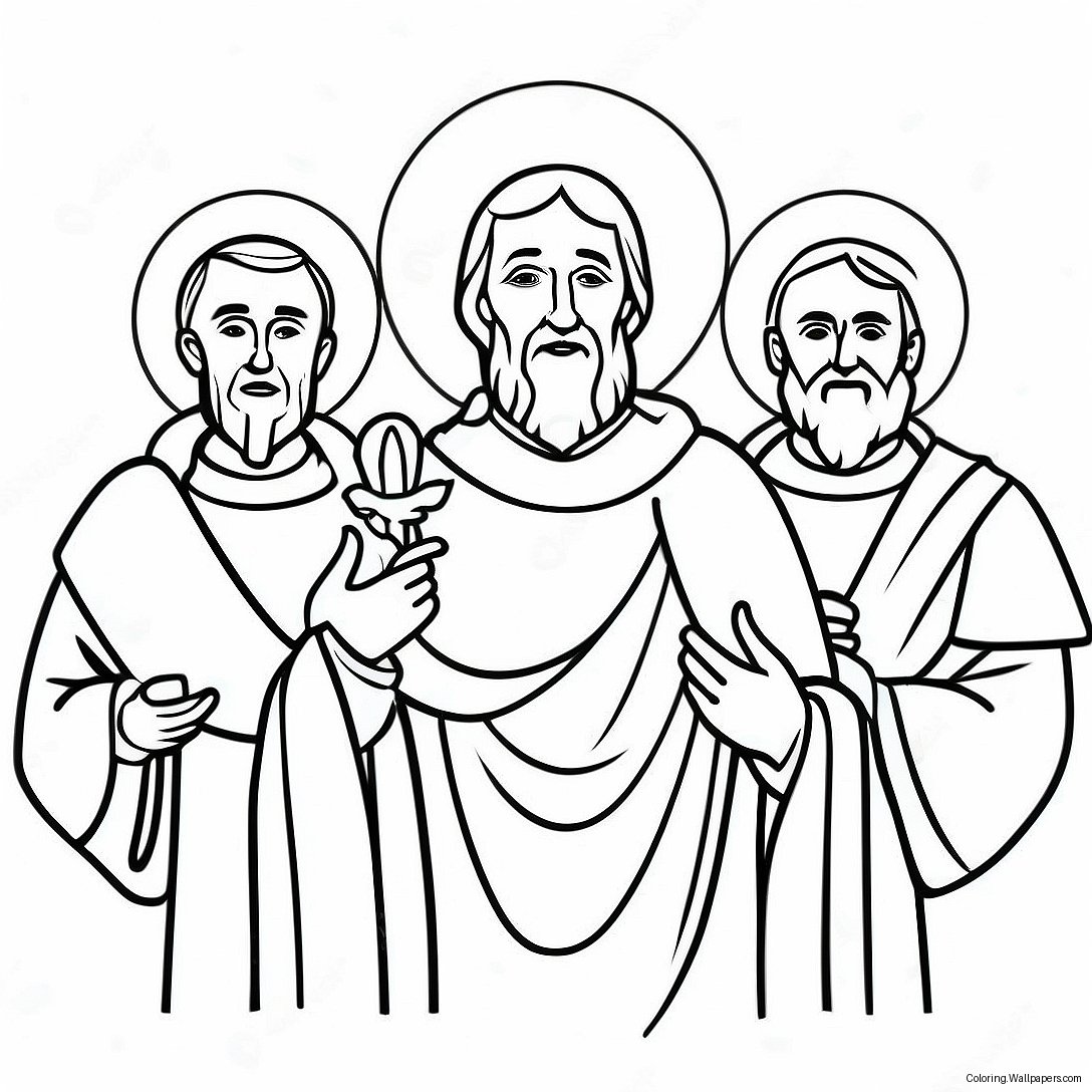 Beautiful Apostles Creed Illustration Coloring Page 45899