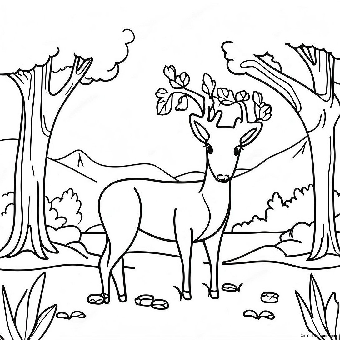 Beautiful Arkansas Nature Scene Coloring Page 28156