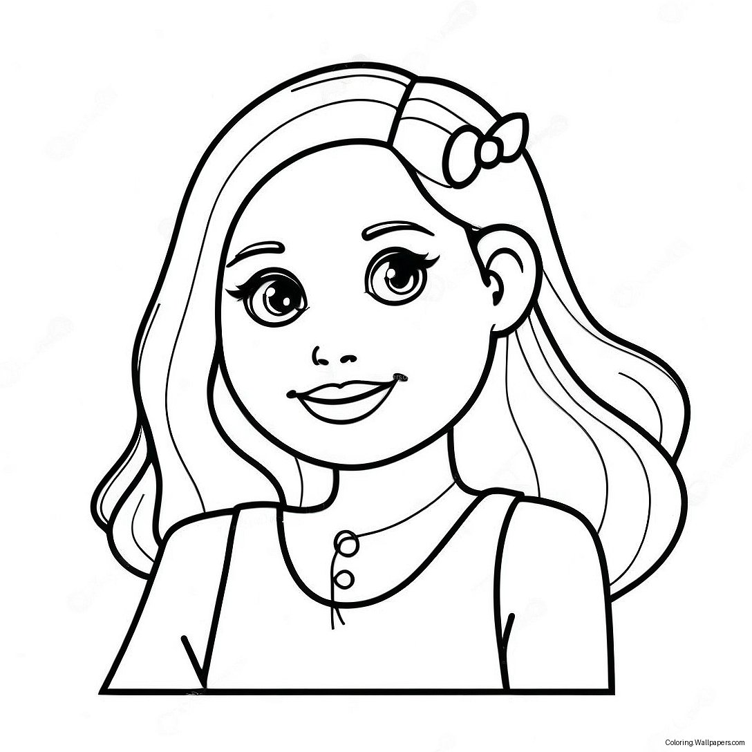 Beautiful Girl Coloring Page 31051