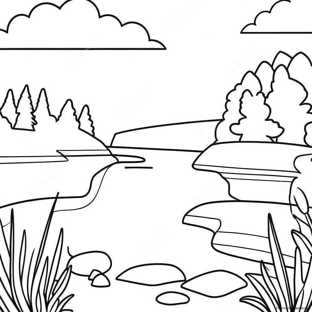 Beautiful Minnesota Lakes Coloring Page 14556