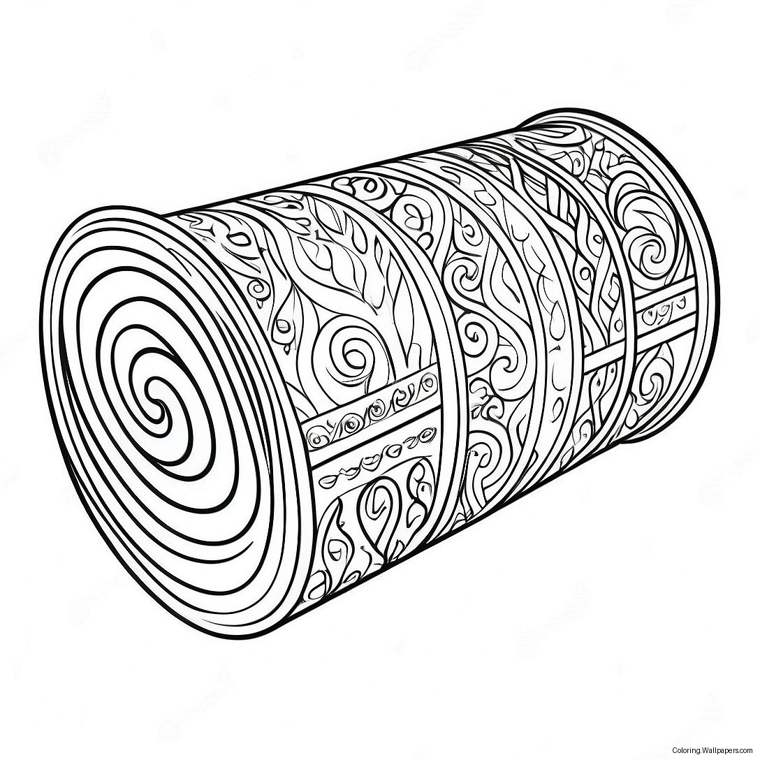 Beautiful Torah Scroll Coloring Page 32128