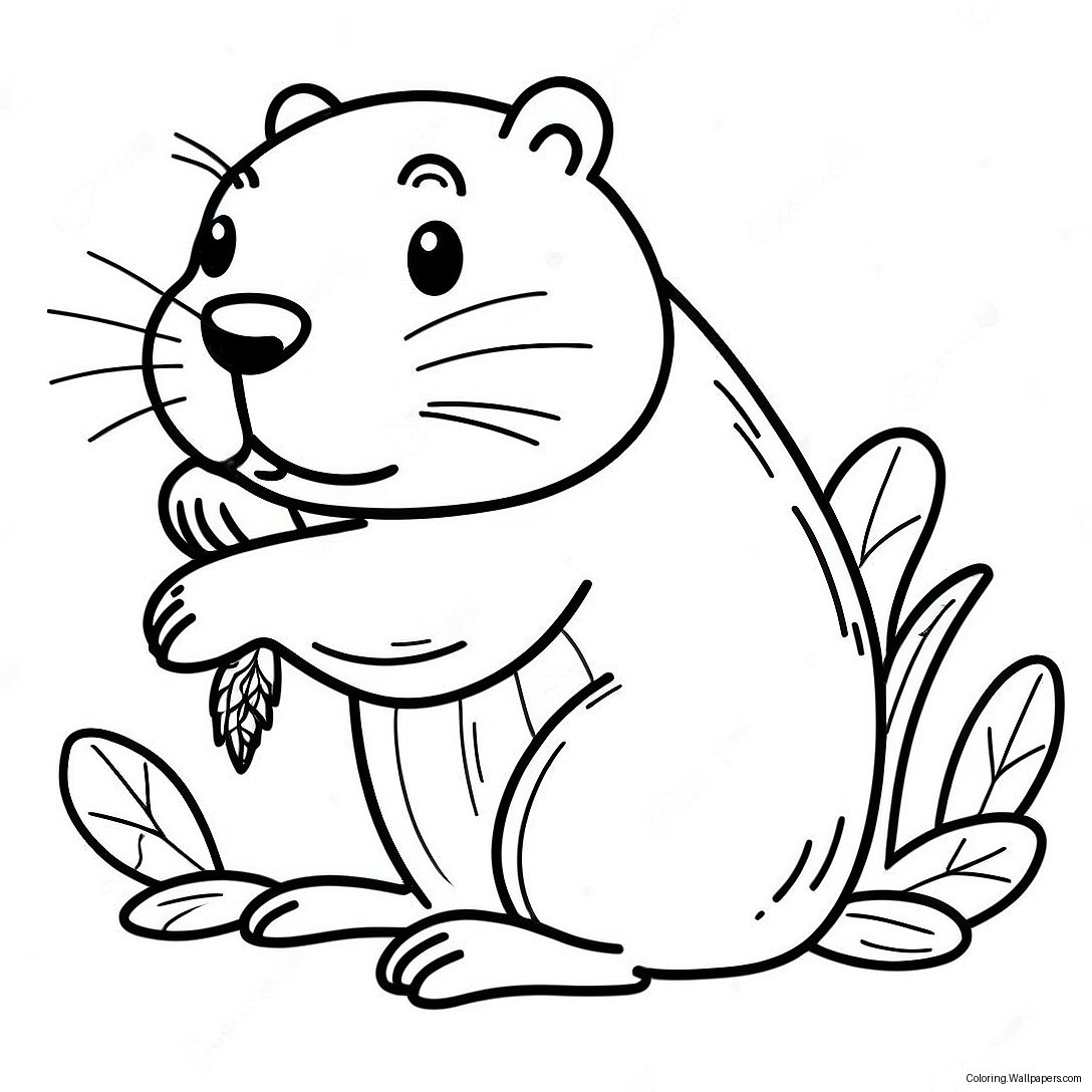 Beaver Coloring Page 22897