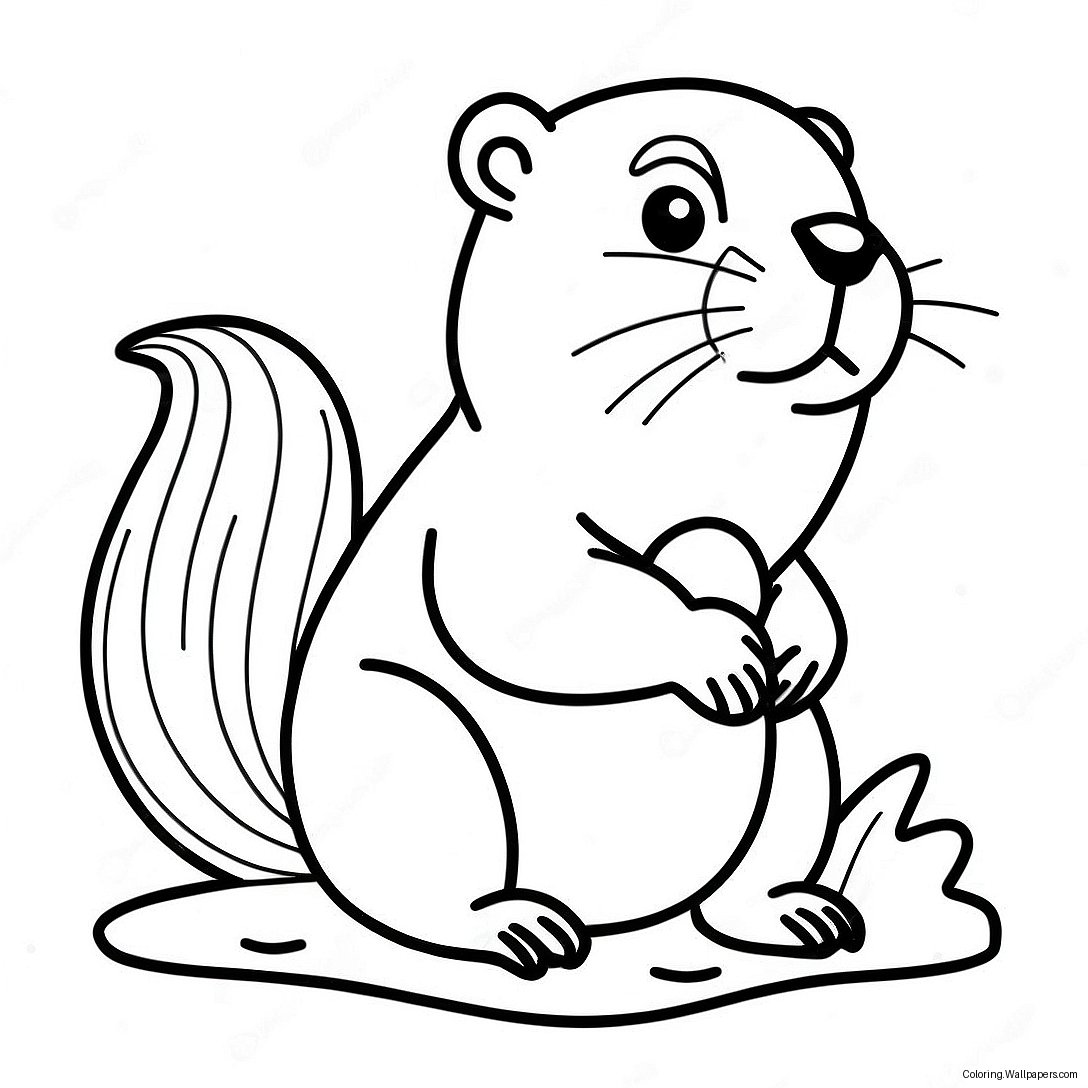 Beaver Coloring Page 22900