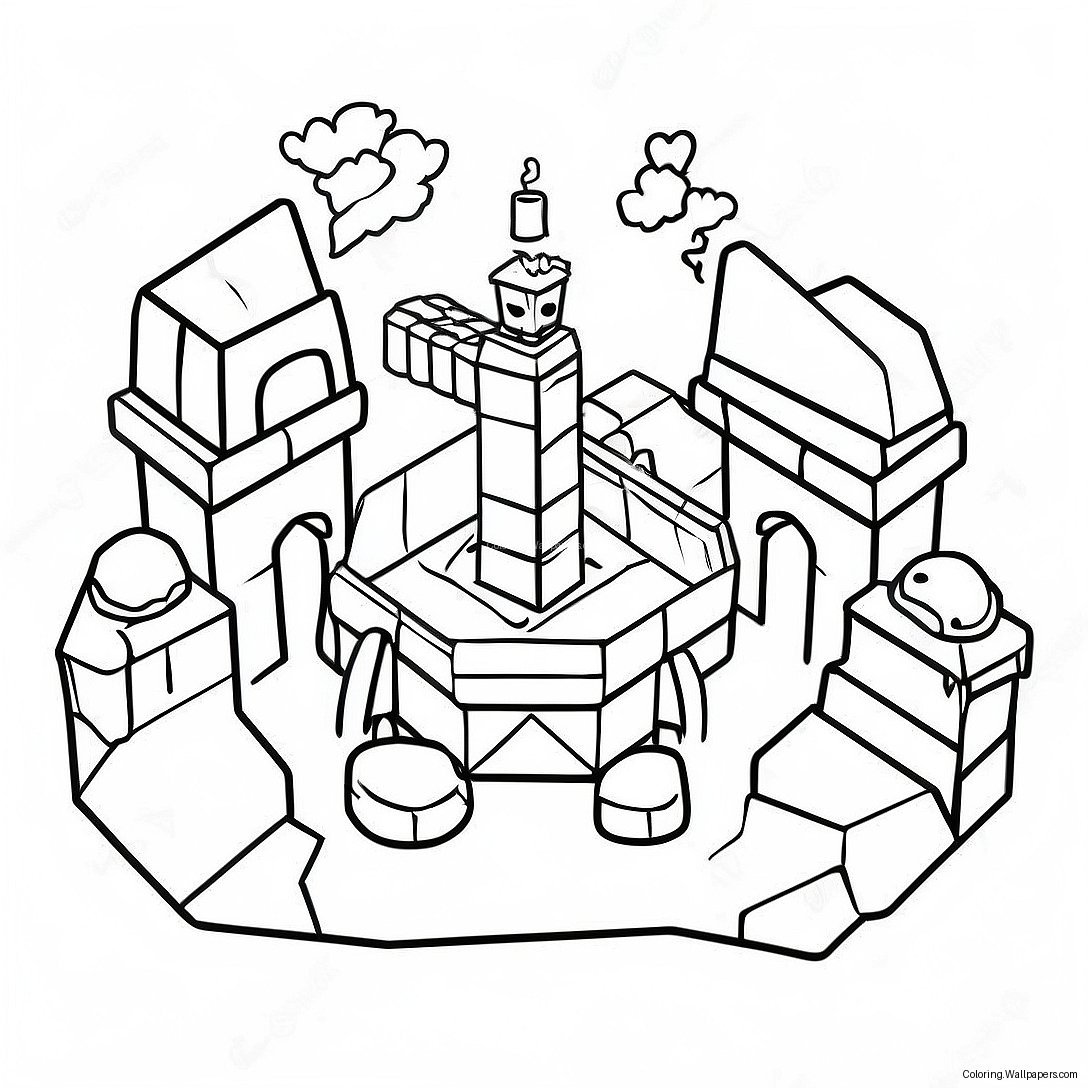 Bedwars Battle Arena Coloring Page 41083