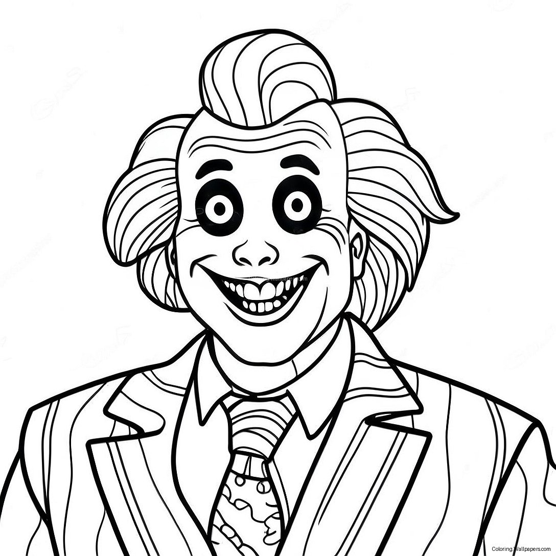 Página Para Colorear De Beetlejuice 4097