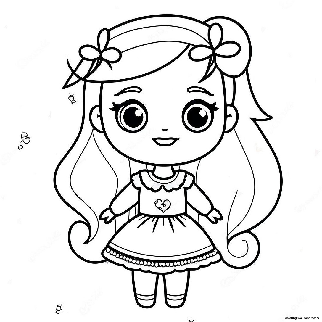 Bella From Rainbow High With Sparkling Dress Coloring Page 16905