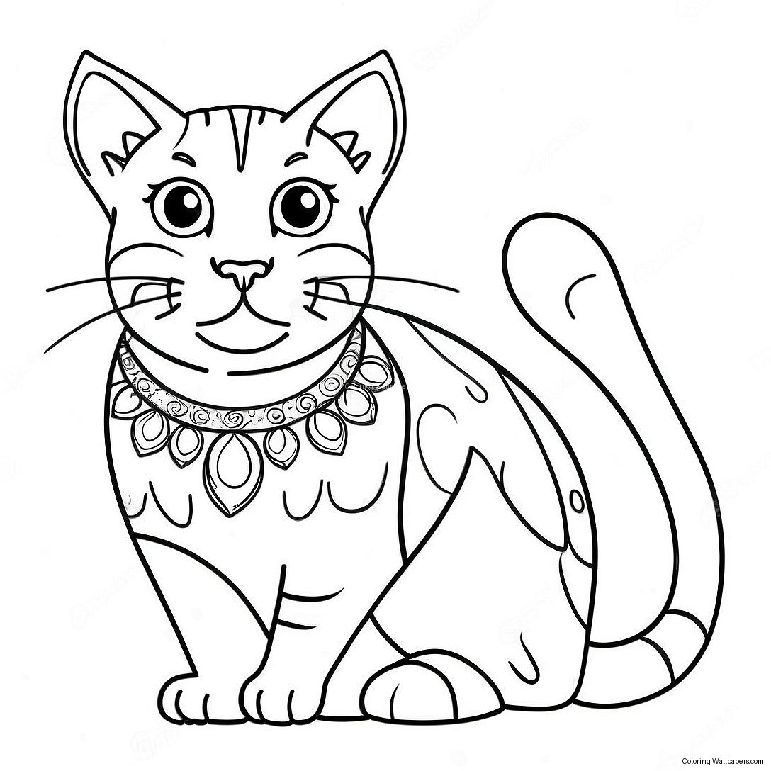 Bengal Cat Coloring Page 54937