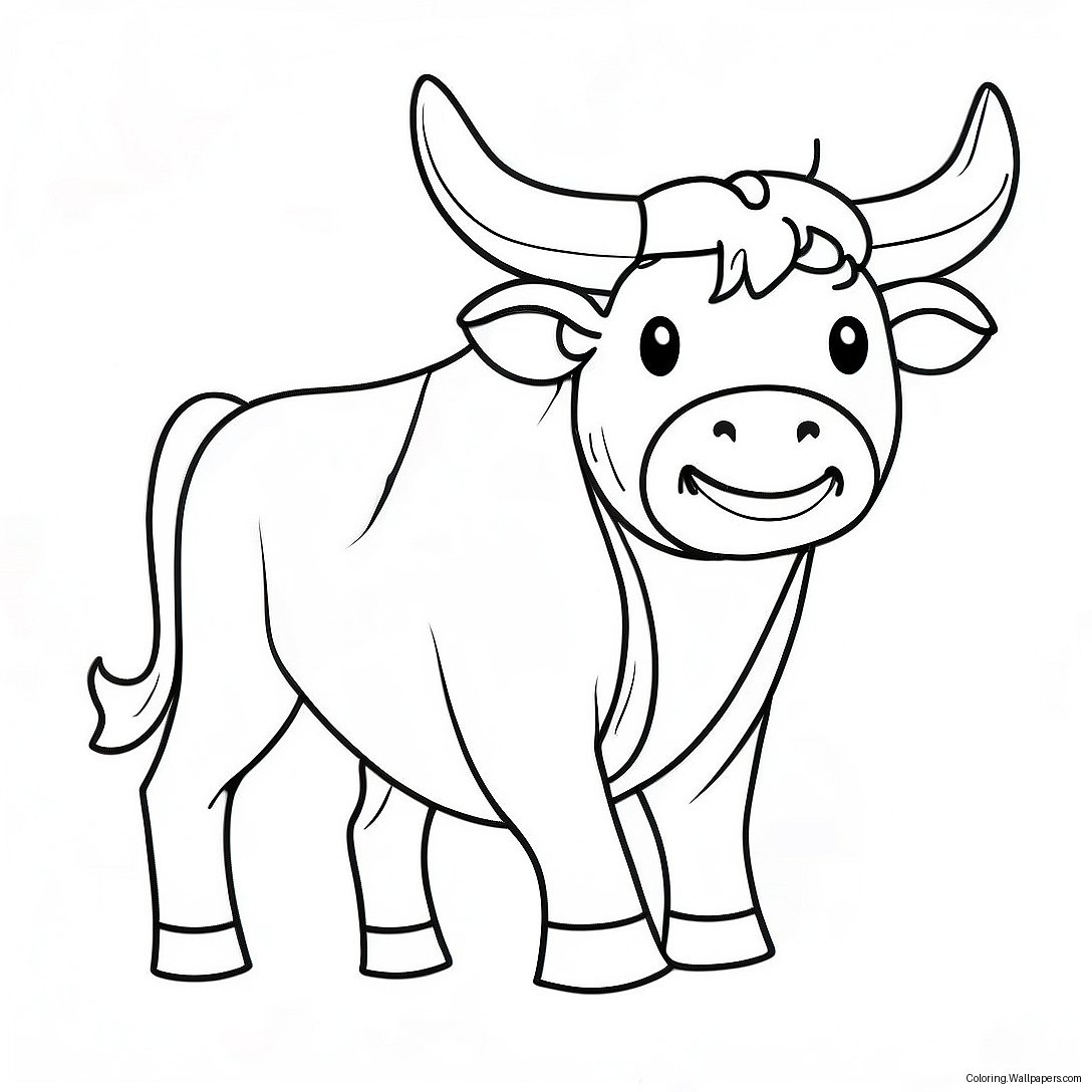 Benny The Bull Coloring Page 46370