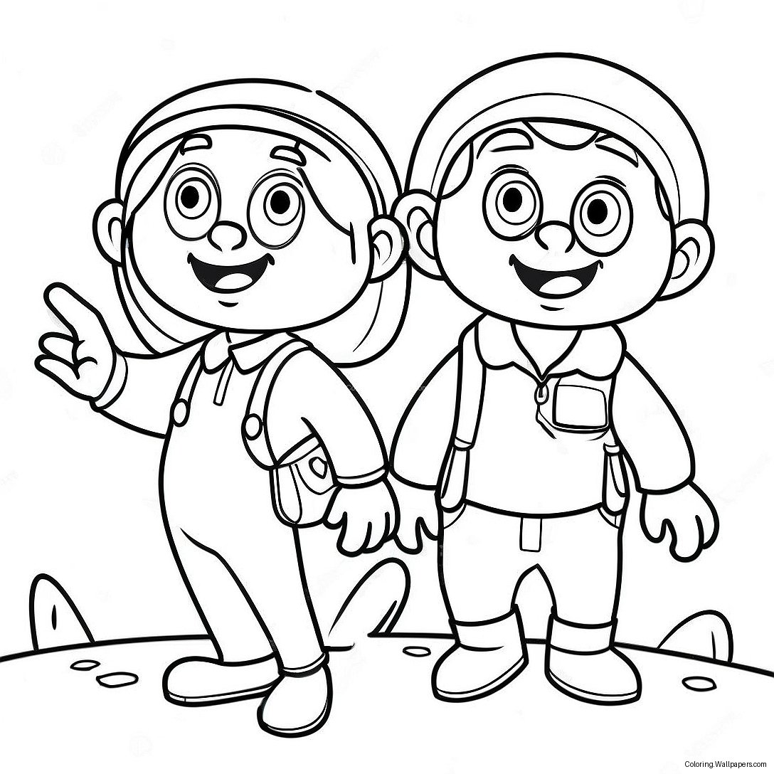 Bernard And Bianca In Adventure Coloring Page 58279