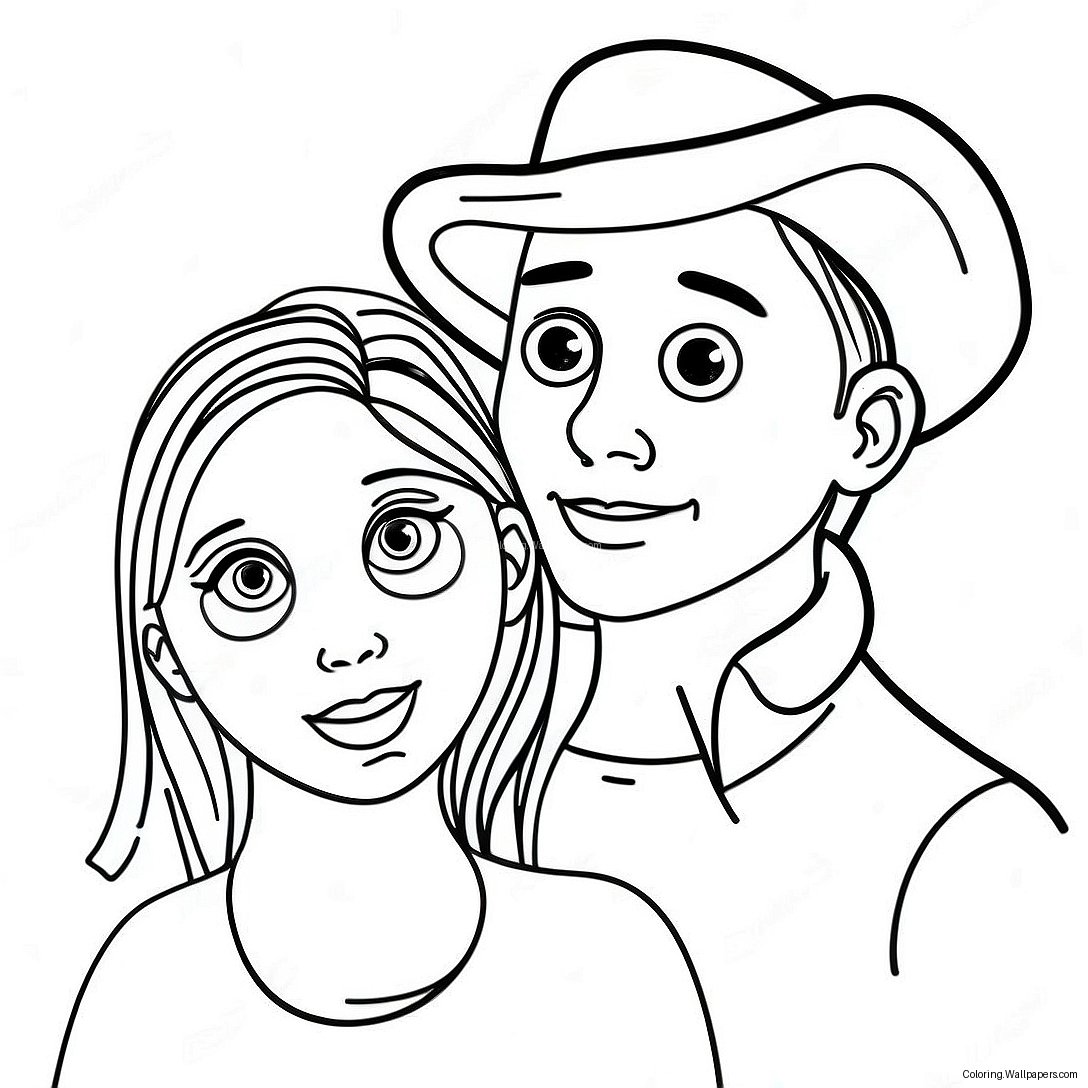 Best Friend Coloring Page For Adults 40993