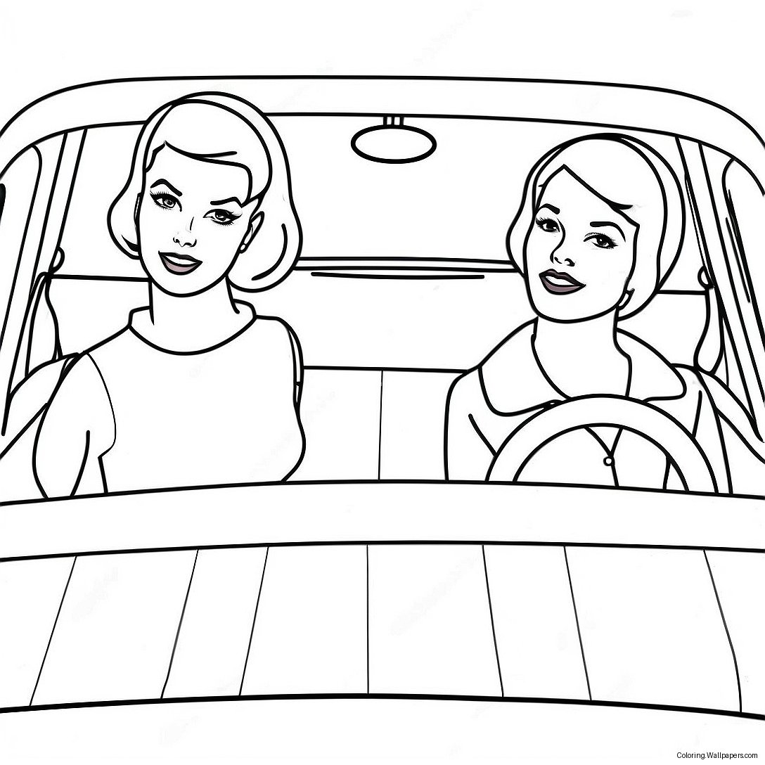 Betty And Veronica Classic Coloring Page 31629