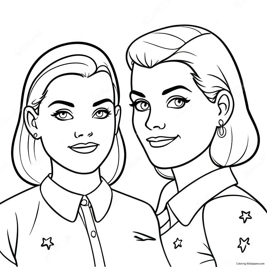 Betty And Veronica Friendship Coloring Page 31626