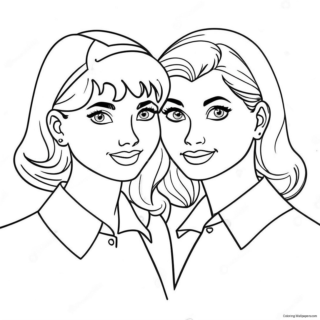 Betty And Veronica Friendship Coloring Page 31627