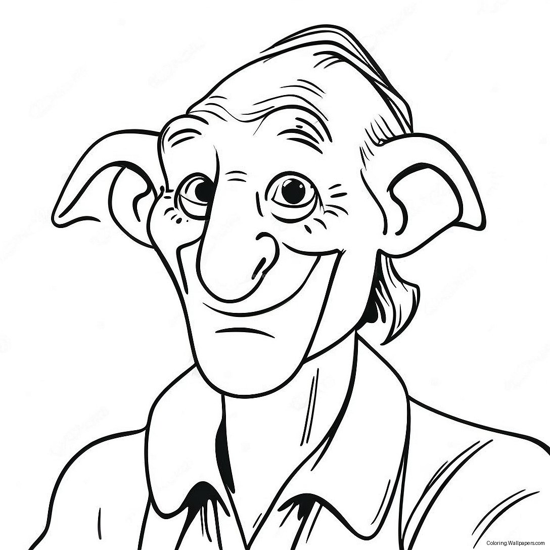 Bfg Giant With Friendly Smile Coloring Page 20013