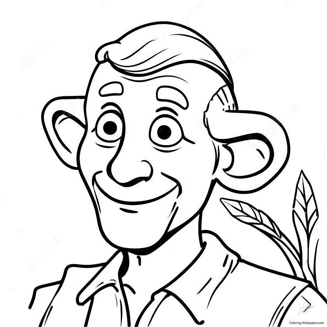 Bfg Giant With Friendly Smile Coloring Page 20016