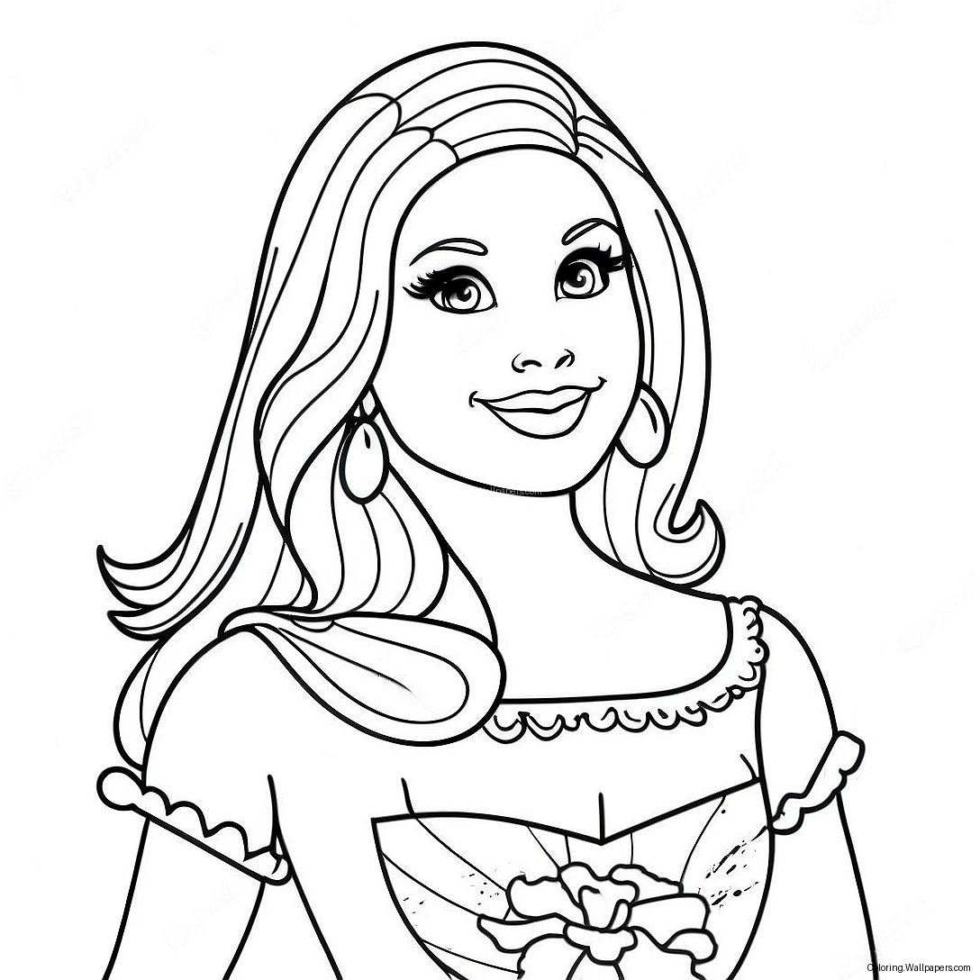 Bibble Barbie Coloring Page 18377