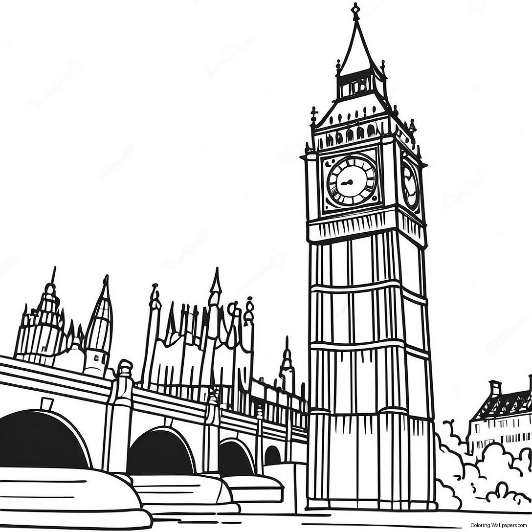 Page À Colorier Big Ben 40921