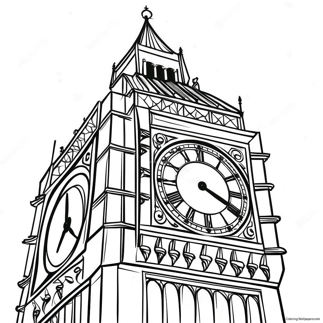 Página Para Colorir Do Big Ben 40924