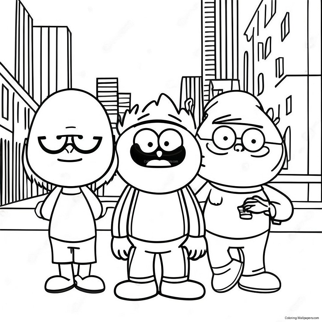 Pagina Da Colorare Di Big City Greens 2194