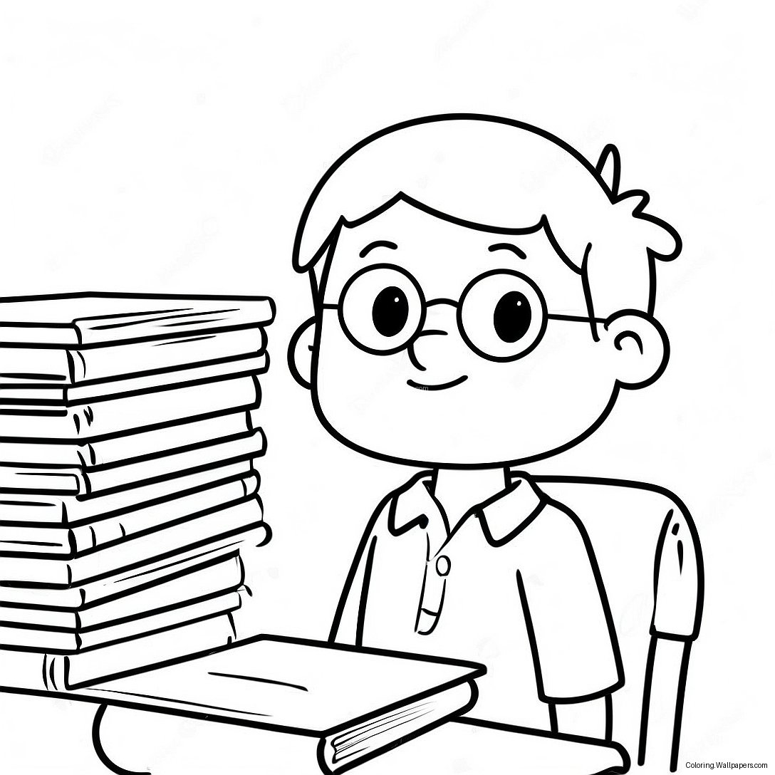 Big Nate In Class Coloring Page 18155