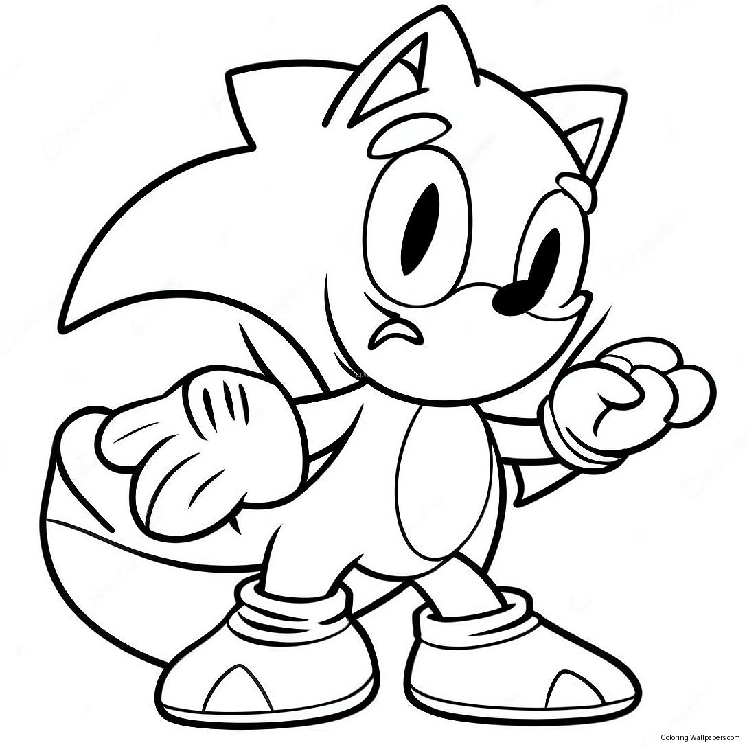 Big The Cat Sonic Coloring Page 34397