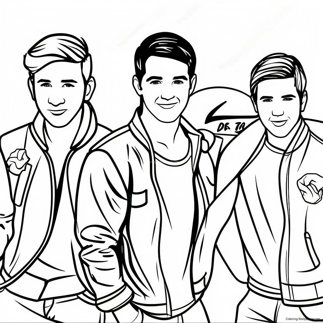 Big Time Rush Bandmitglieder Ausmalbild 34297