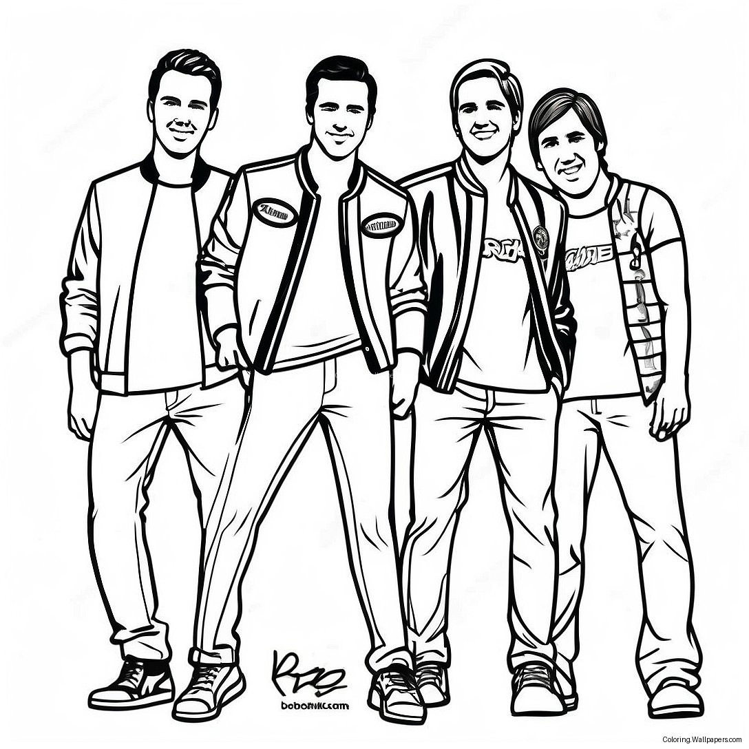 Página Para Colorear De Big Time Rush 34305