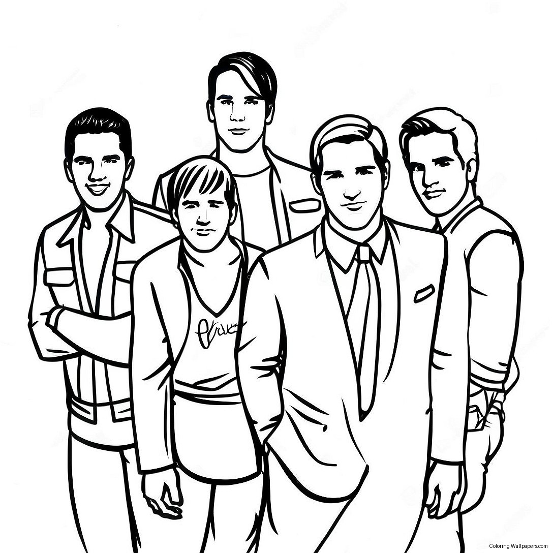 Page À Colorier De Big Time Rush 34307